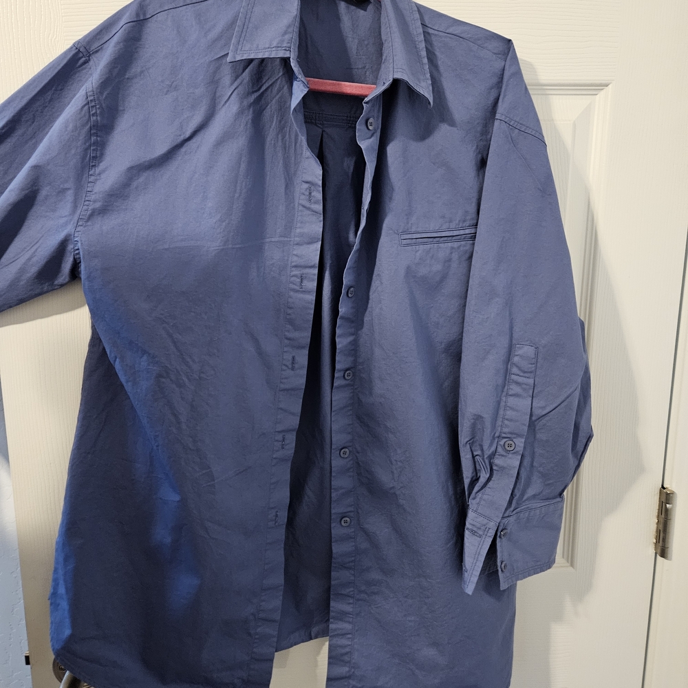 Zara Men's Indigo Shirt Jacket